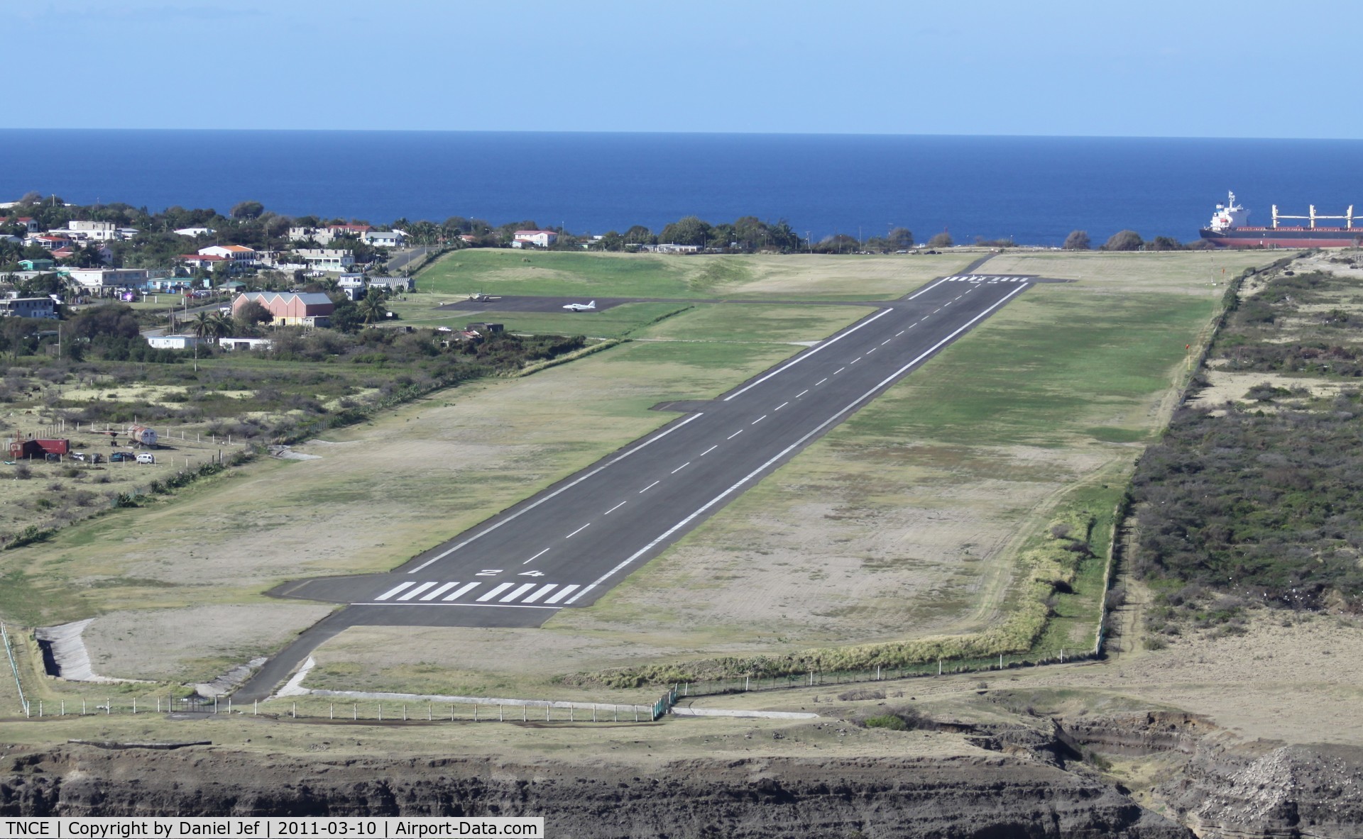 F.D. Roosevelt Airport – Sint Eustatius, Netherlands Antilles,  Netherlands Antilles (TNCE) - The runway at St Statius 