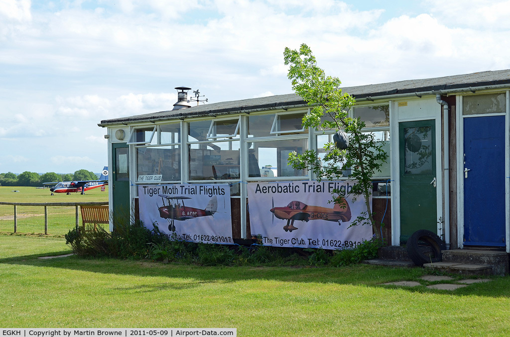 Lashenden/Headcorn Airport, Maidstone, England United Kingdom (EGKH) - The TIGER CLUB Hut at Headcorn.