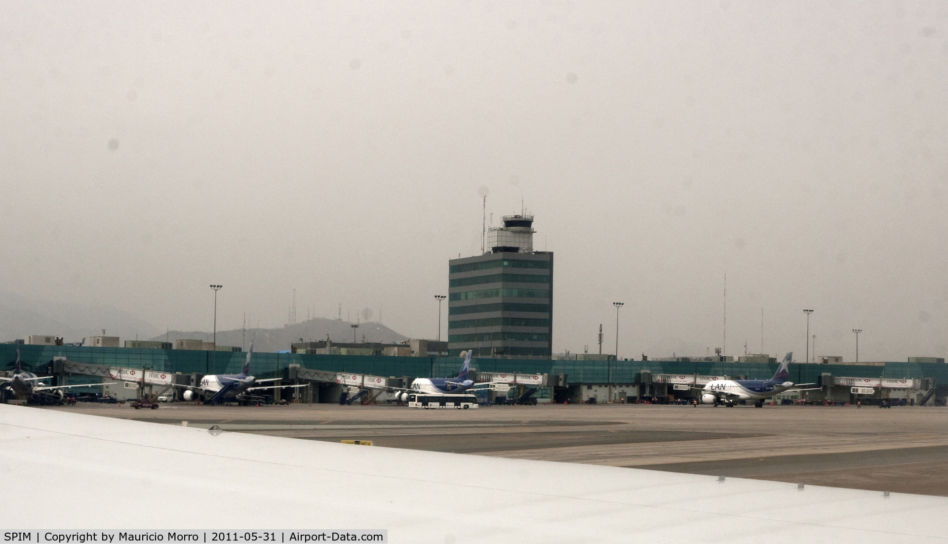 Jorge Chávez International Airport, Callao/Lima, Lima Metropolitan Area Peru (SPIM) - Cloudy skies over Jorge Chavez (as almost every day)