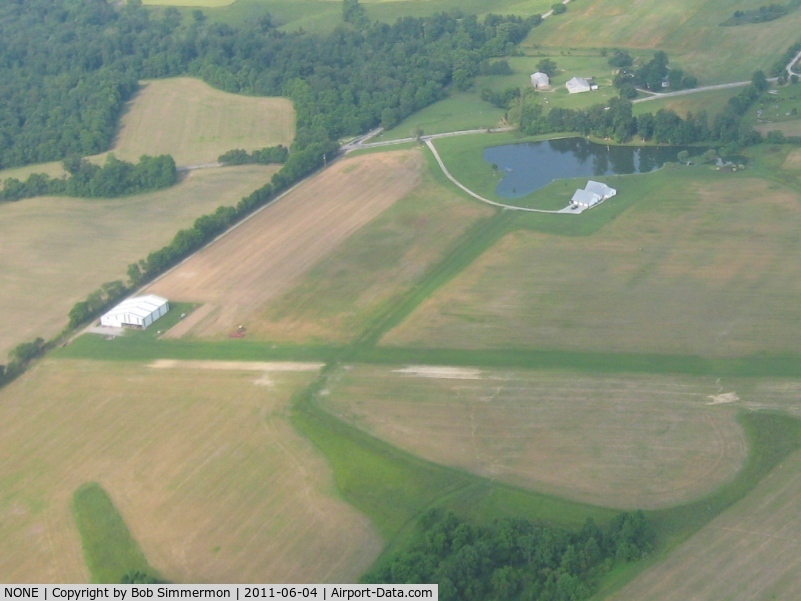 NONE Airport - Looking SW at an uncharted strip 4.5 mi. E of New Washington, IN