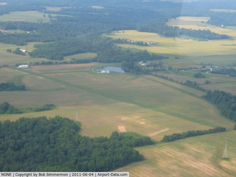 NONE Airport - Looking SW at an uncharted strip 4.5 mi. E of New Washington, IN