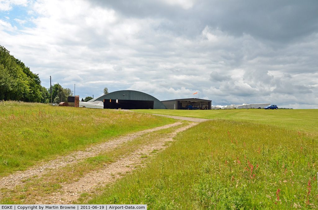 Challock Airport, Challock, England United Kingdom (EGKE) - LOOKING SOUTH ACROSS THE AIRFIELD
