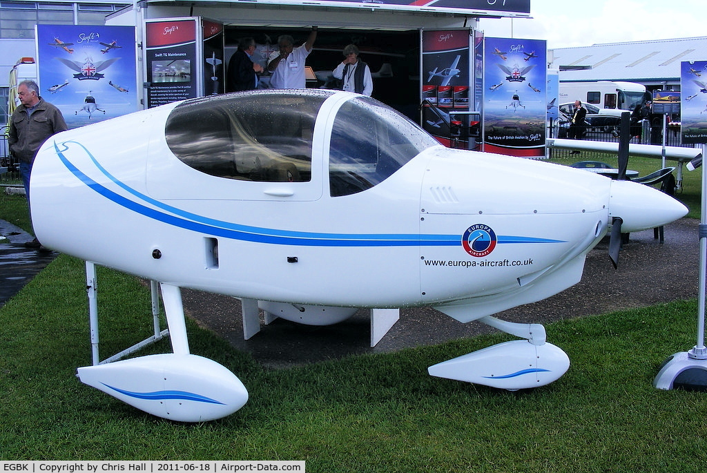 Sywell Aerodrome Airport, Northampton, England United Kingdom (EGBK) - Europa fuselage at Aeroexpo 2011