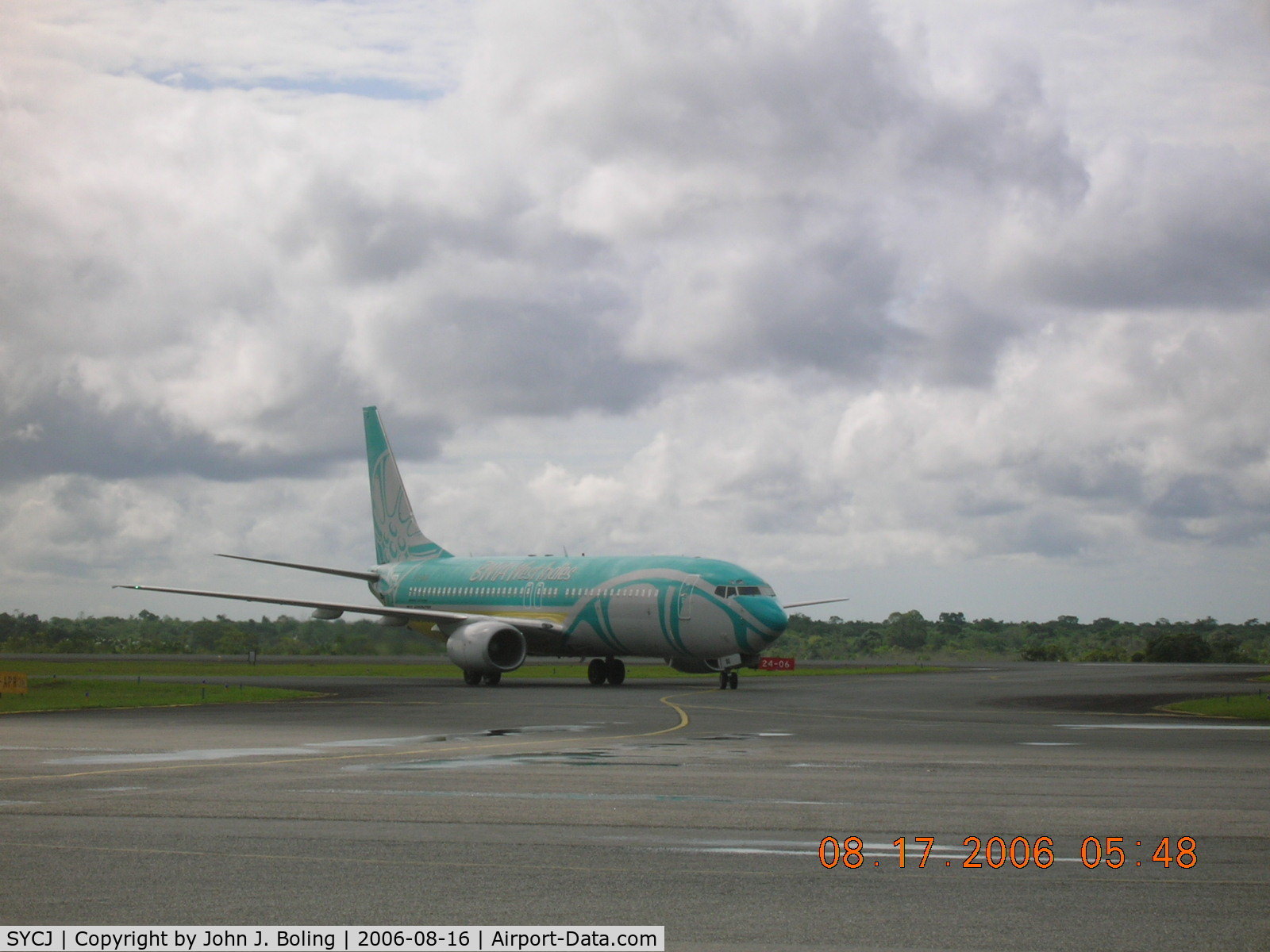 Cheddi Jagan International Airport, Georgetown Guyana (SYCJ) - BWIA B-737 at Georgetown Guyana