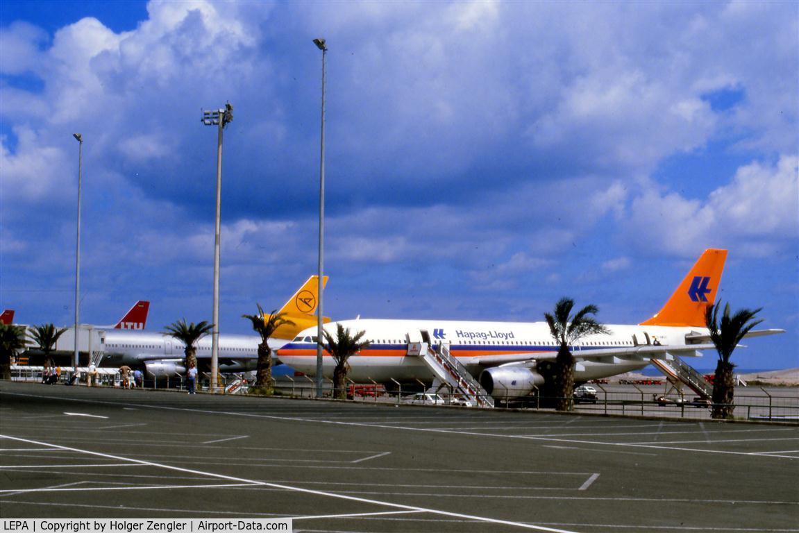 Palma de Mallorca Airport (or Son Sant Joan Airport), Palma de Mallorca Spain (LEPA) - Fresh colors of summer on Mallorca Airport 1983