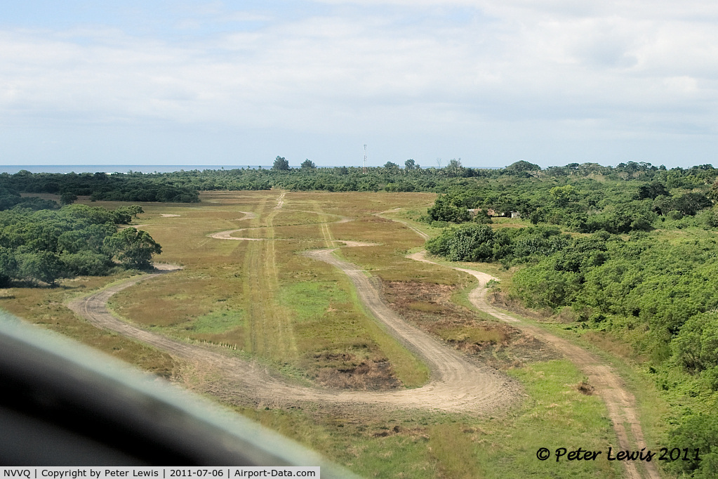 Quoin Hill Airport, Quoin Hill Vanuatu (NVVQ) - On short finals. Airfield now largely disused