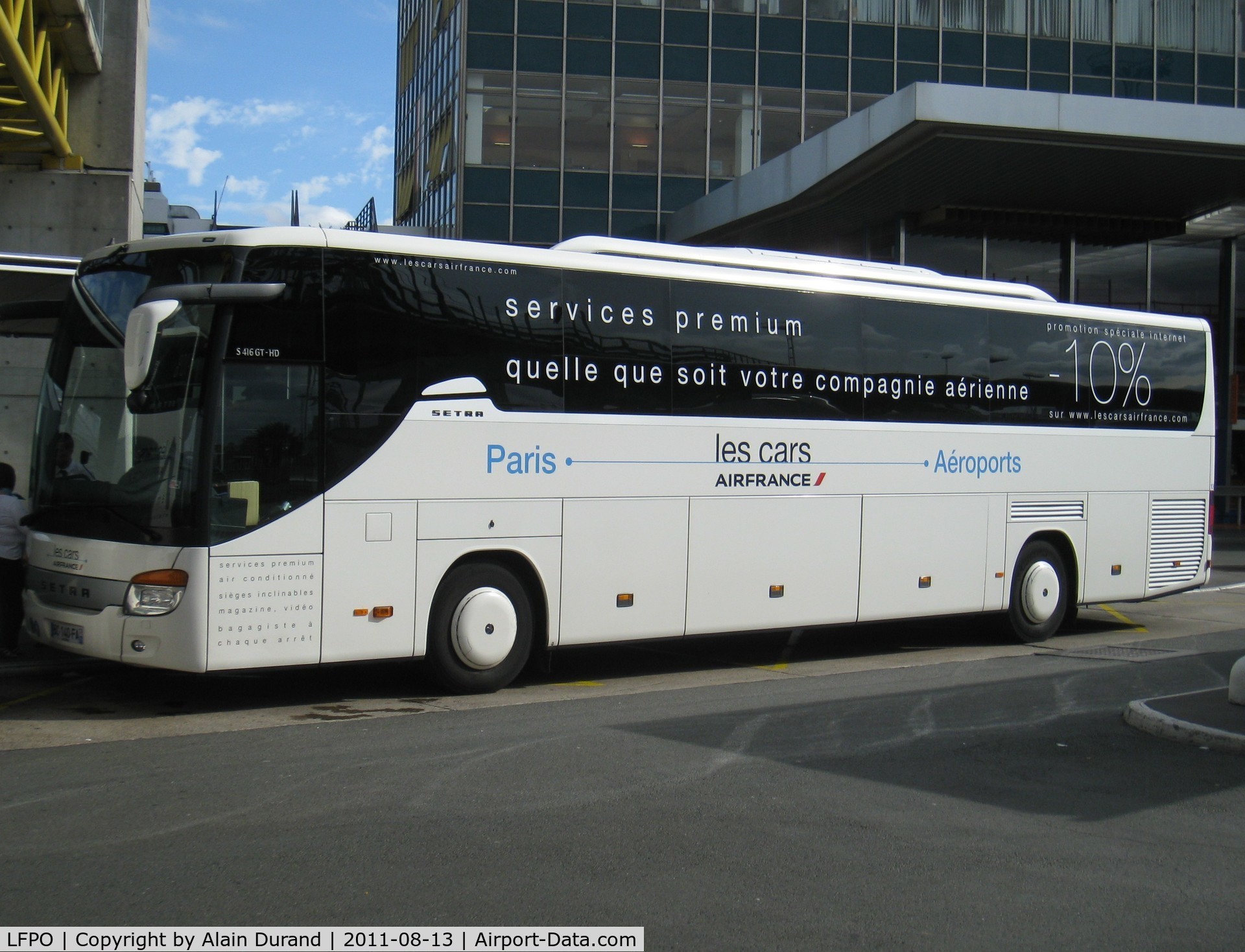 Paris Orly Airport, Orly (near Paris) France (LFPO) - The German made Setra S416GT-HD says : 