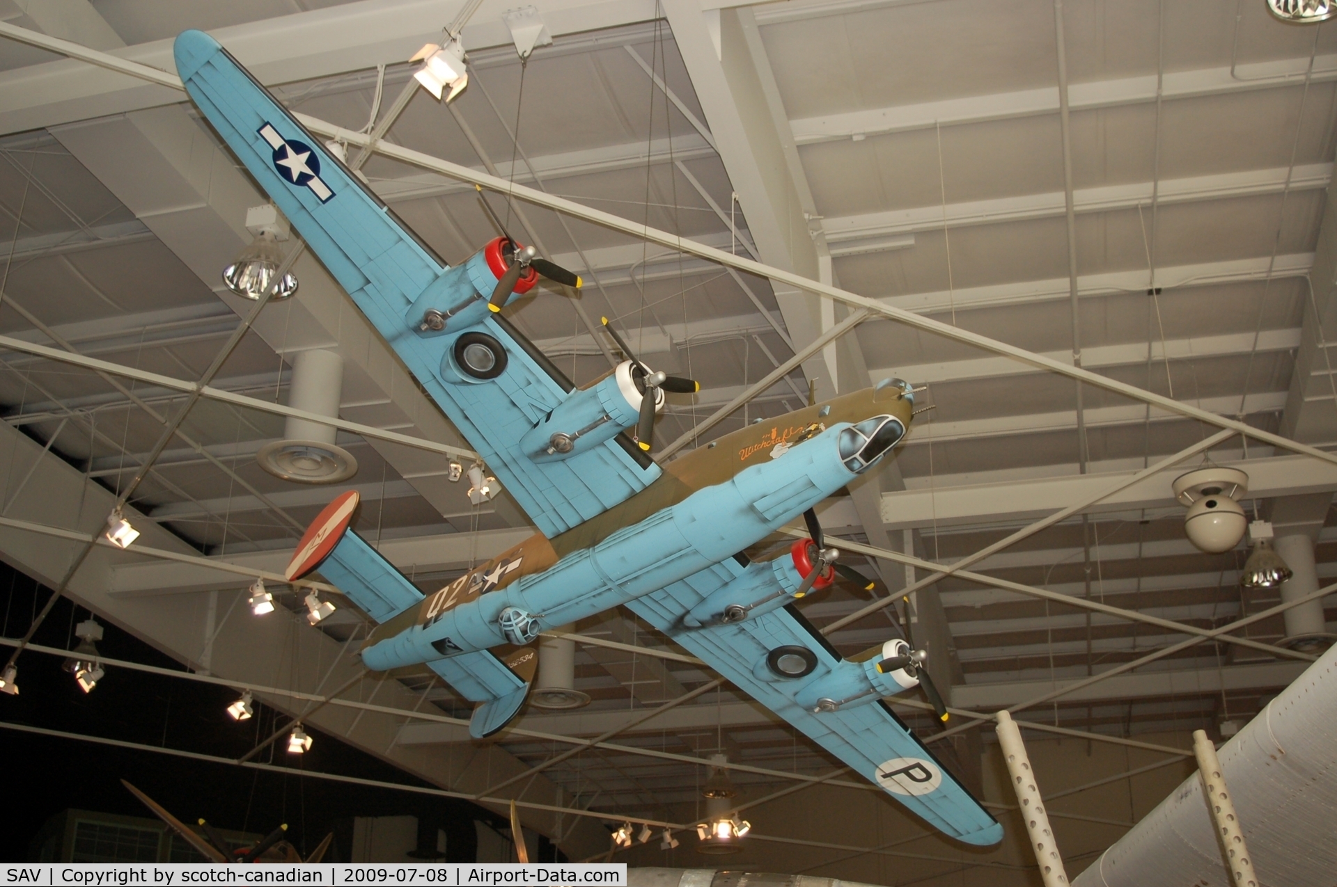 Savannah/hilton Head International Airport (SAV) - Model of Consolidated B-24H Liberator 