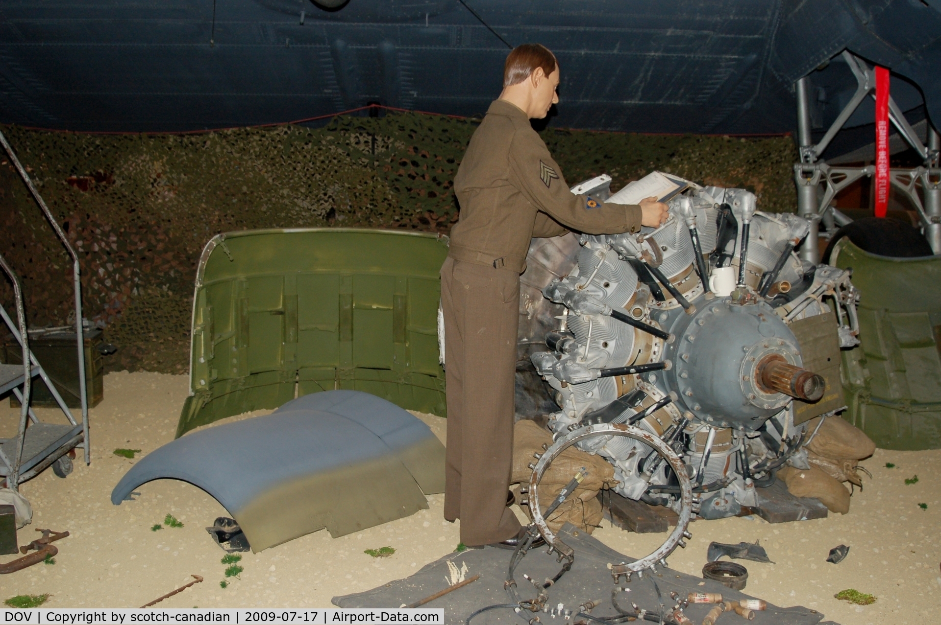 Dover Afb Airport (DOV) - C-47 Engine Change at the Air Mobility Command Museum, Dover AFB, DE