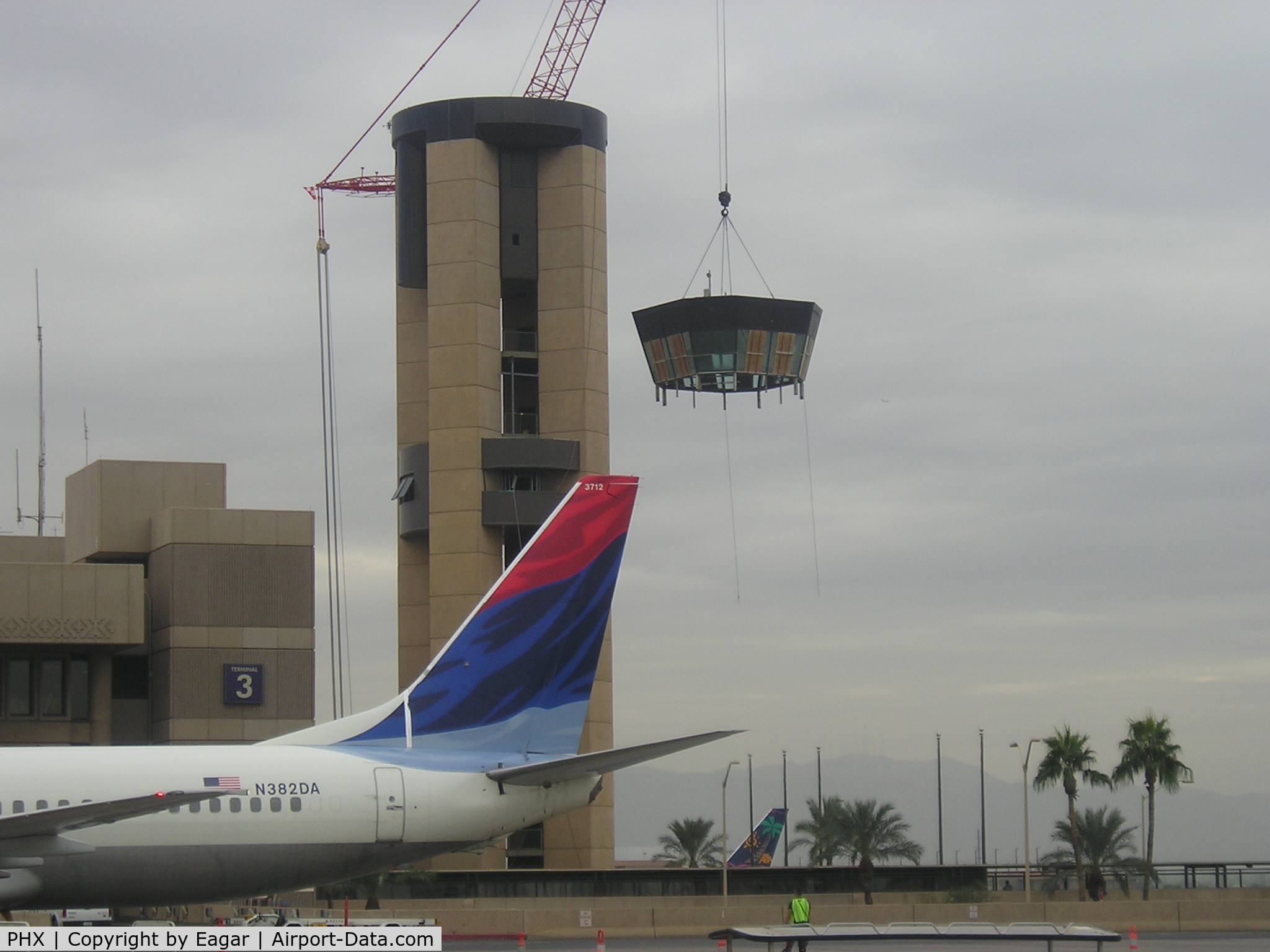 Phoenix Sky Harbor International Airport (PHX) - Down comes the old tower