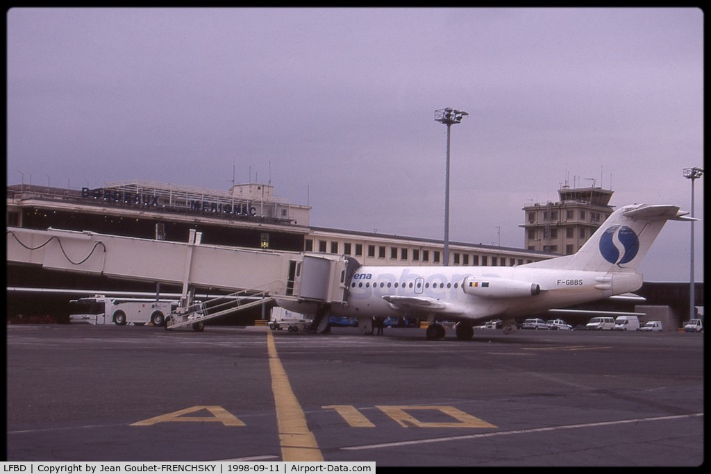 Bordeaux Airport, Merignac Airport France (LFBD) - 1998 Fokker Sabena 
