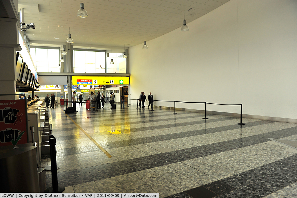 Vienna International Airport, Vienna Austria (LOWW) - Inside the terminal