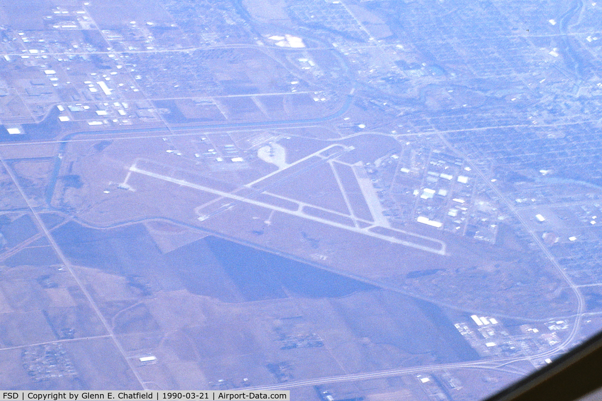 Joe Foss Field Airport (FSD) - Seen from the tail-boom position in a KC-135 at Flight Level 310.