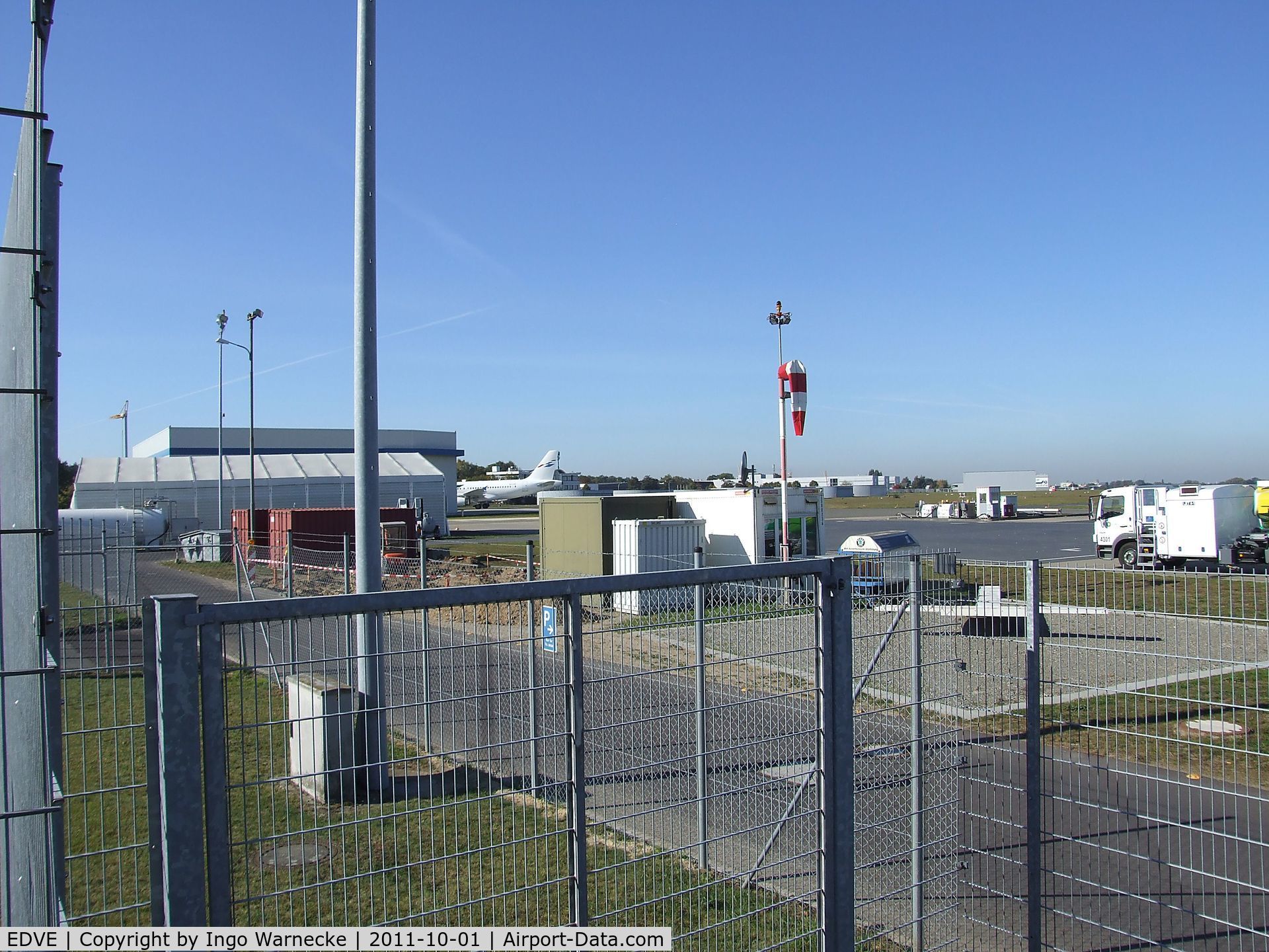 Braunschweig-Wolfsburg Regional Airport, Braunschweig, Lower Saxony Germany (EDVE) - looking towards the western section of the airport from the visitor's terrace at Braunschweig-Waggum airport