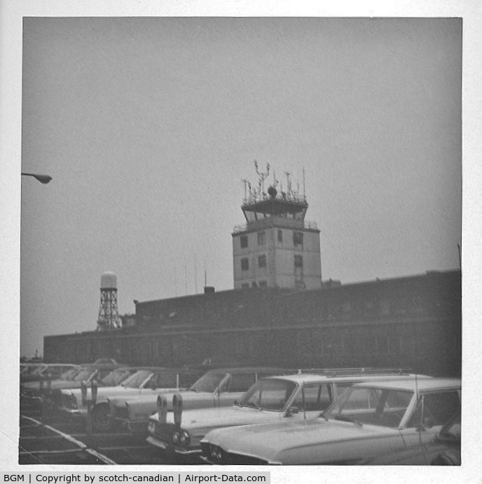 Greater Binghamton/edwin A Link Field Airport (BGM) - Control Tower at Broome County Airport (now Binghamton Regional Airport), Binghamton, NY - 1967