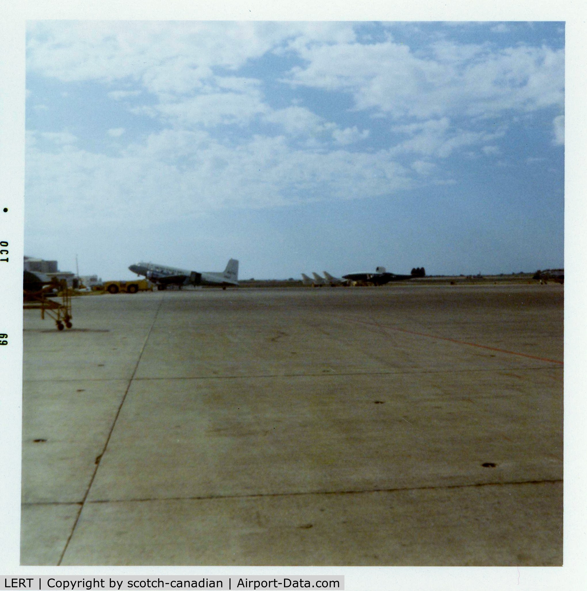 LERT Airport - Flight Line at Naval Air Station, Rota, Spain - 1969