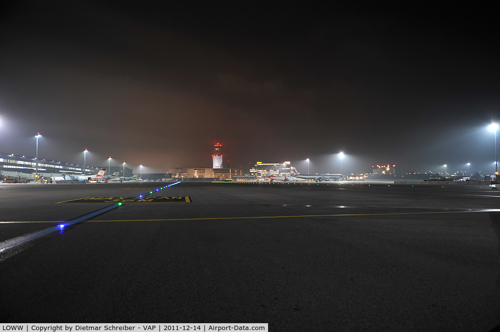 Vienna International Airport, Vienna Austria (LOWW) - TL40 at Night