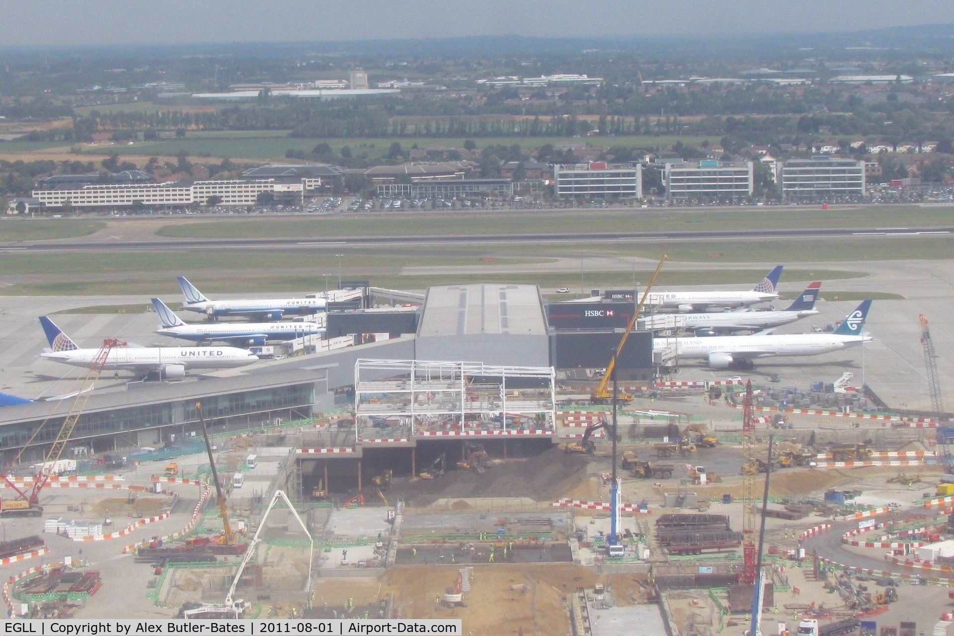 London Heathrow Airport, London, England United Kingdom (EGLL) - Taken from G-VBUG LHR-IAD
