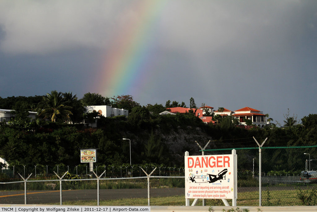 Princess Juliana International Airport, Philipsburg, Sint Maarten Netherlands Antilles (TNCM) - After the rain