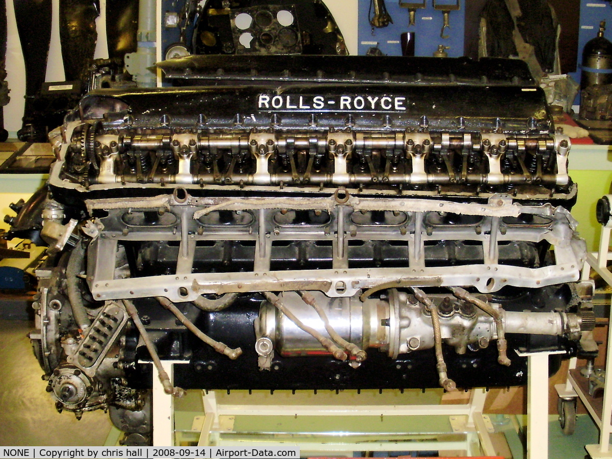 NONE Airport - Rolls Royce Merlin engine recovered from a Hawker Hurricane crash site on display at the Fenland & West Norfolk Aviation Museum