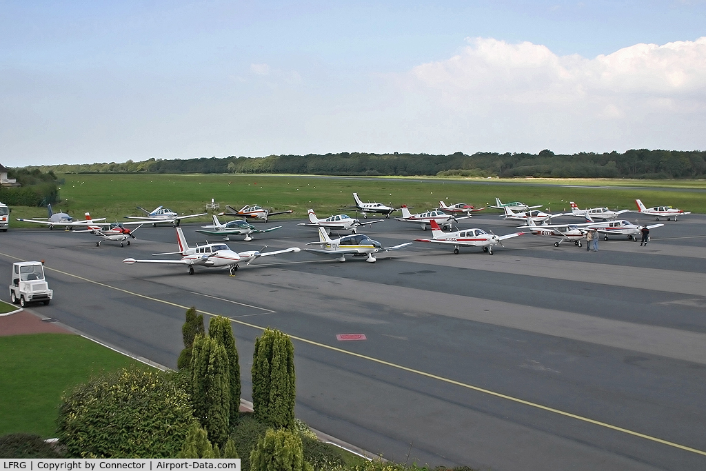 Deauville Saint-Gatien Airport, Deauville France (LFRG) - Busy sunday afternoon.