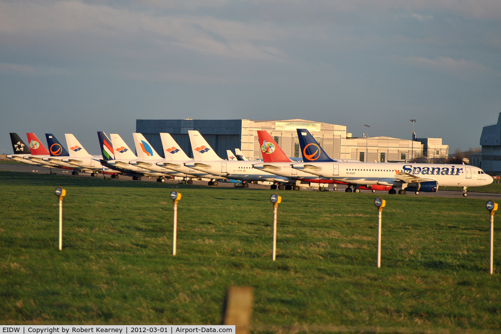 Dublin International Airport, Dublin Ireland (EIDW) - Line up of stored aircraft