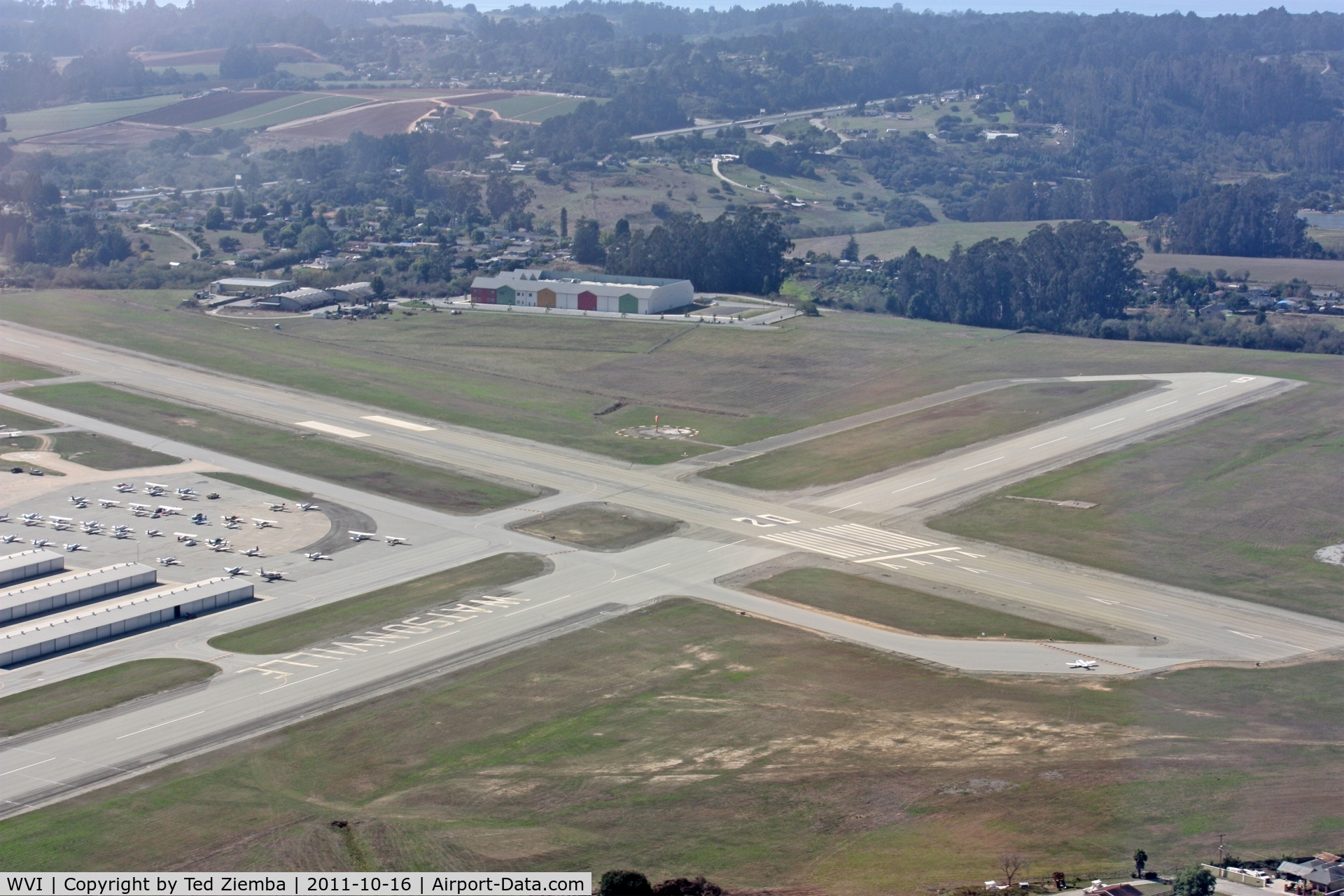 Watsonville Municipal Airport (WVI) - Left base runway 20. 