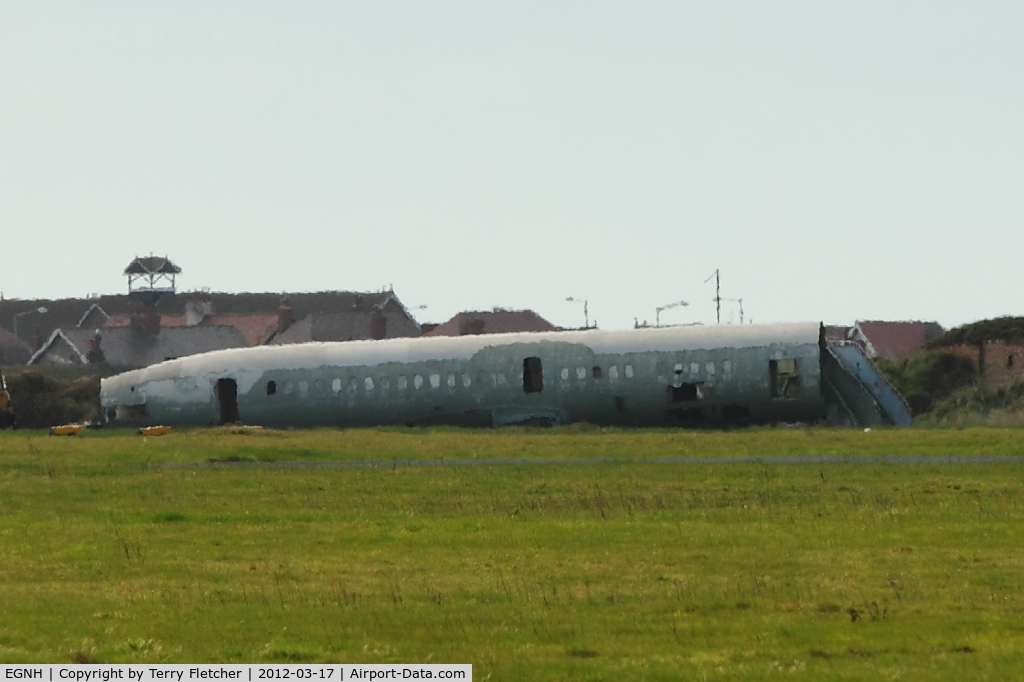 Blackpool International Airport, Blackpool, England United Kingdom (EGNH) - Fuselage of Brirtish Aerospace ATP c/n 2073 - built at Chadderton , not completed - to Fire Dump at Blackpool Airport