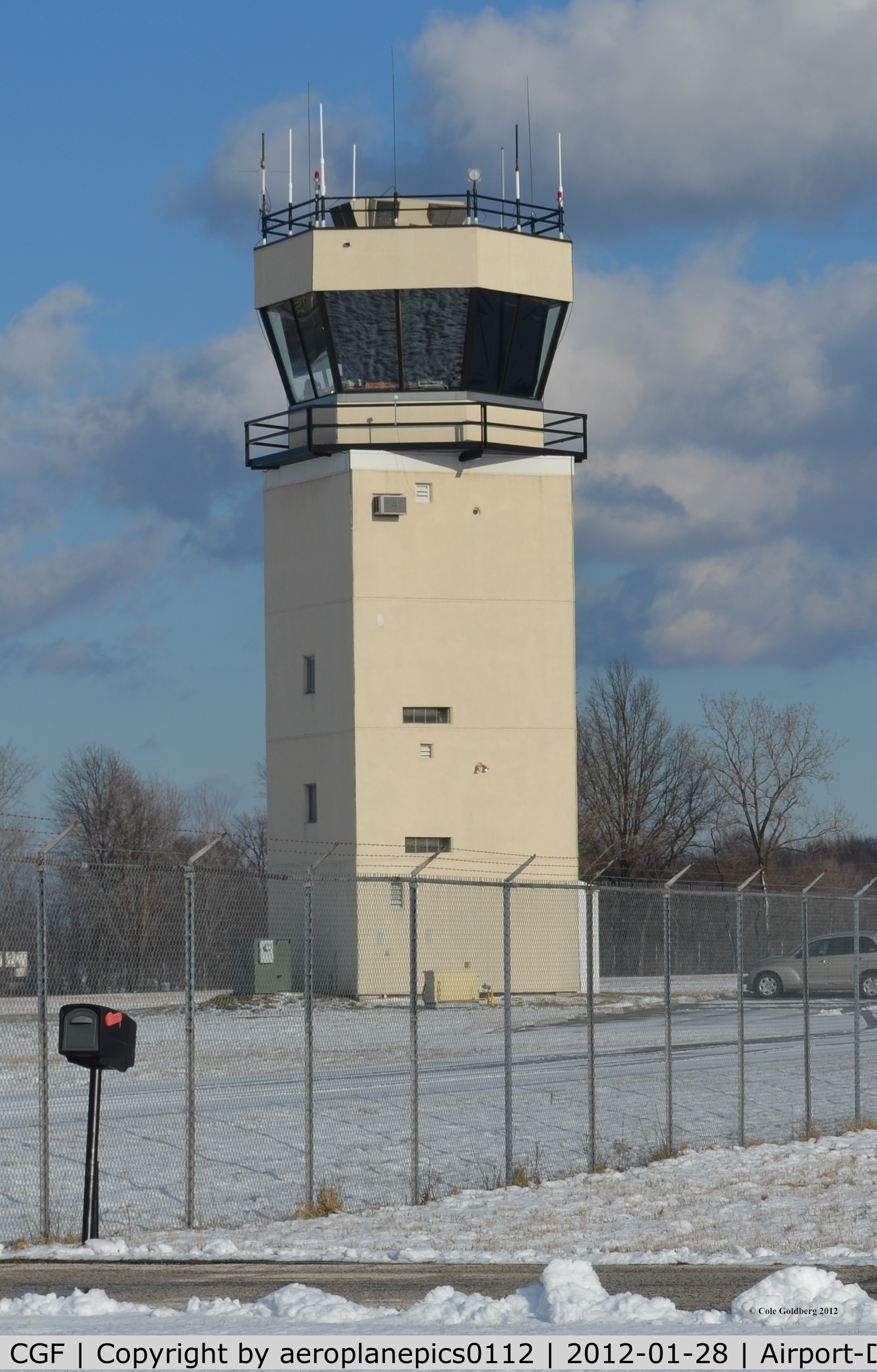 Cuyahoga County Airport (CGF) - The Air Traffic Control Tower at KCGF, a public airport located in Cleveland, Ohio. It is also known as the Robert D Shea Field.