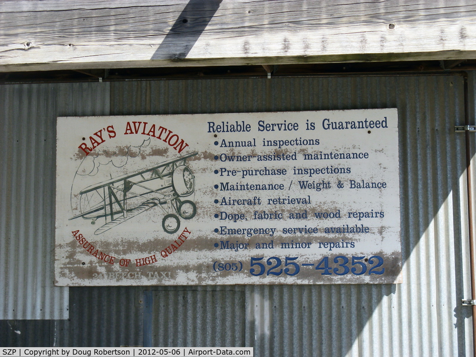 Santa Paula Airport (SZP) - Ray's Aviation, Maintenance & Repair services