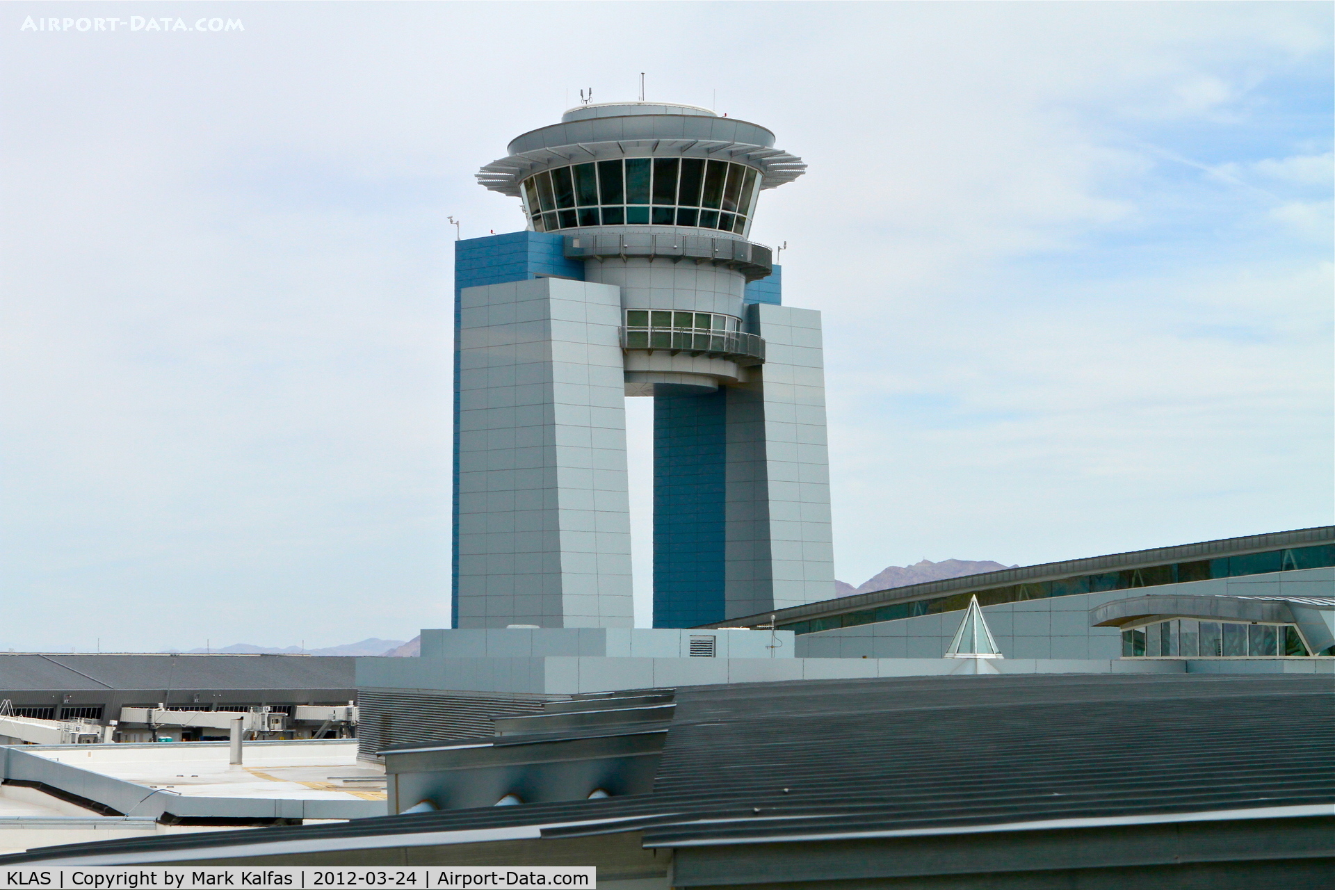Mc Carran International Airport (LAS) - McCarran International Airport Ramp Control Tower as seen from the United Club.