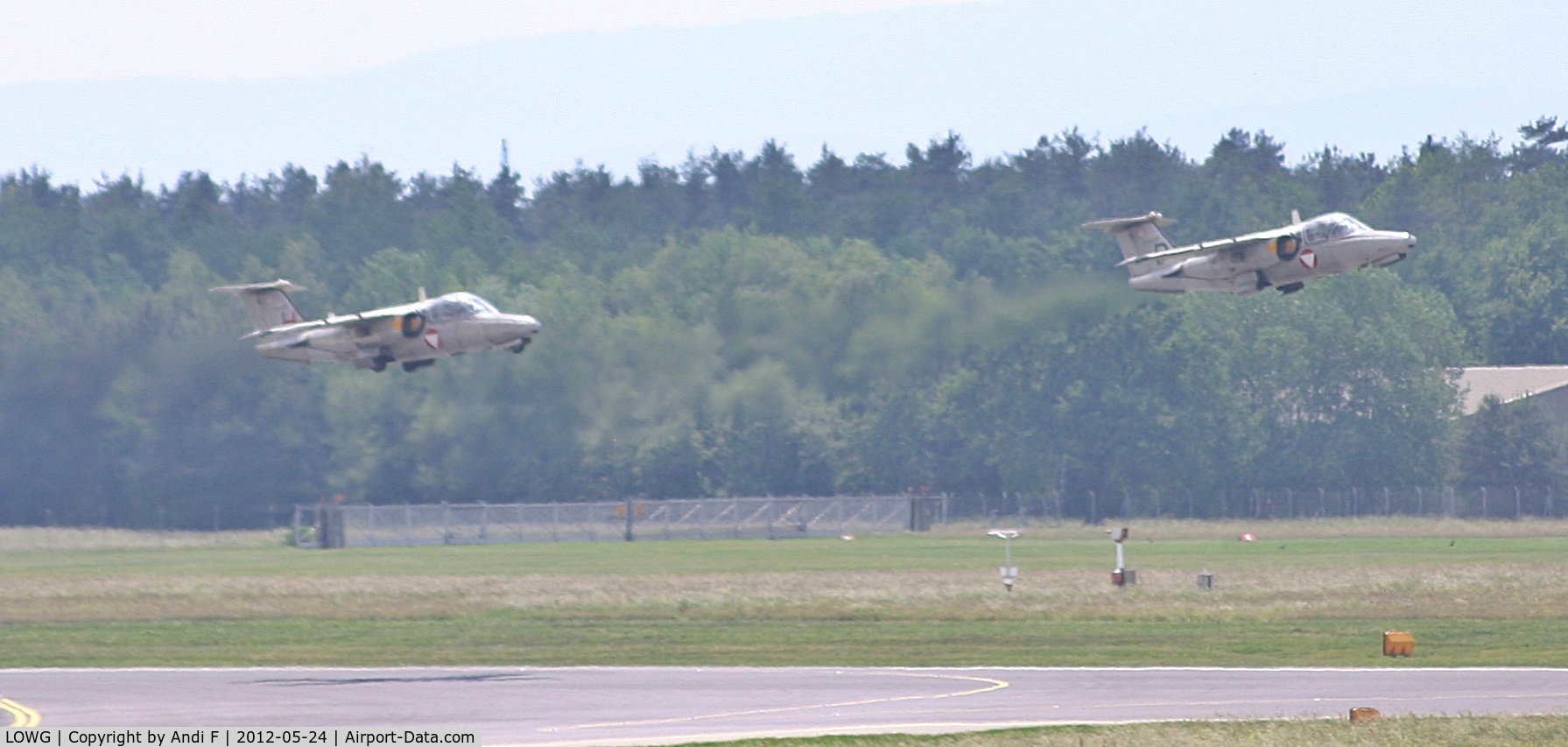 Graz Airport, Graz Austria (LOWG) - Austrian Air Force Saab 105