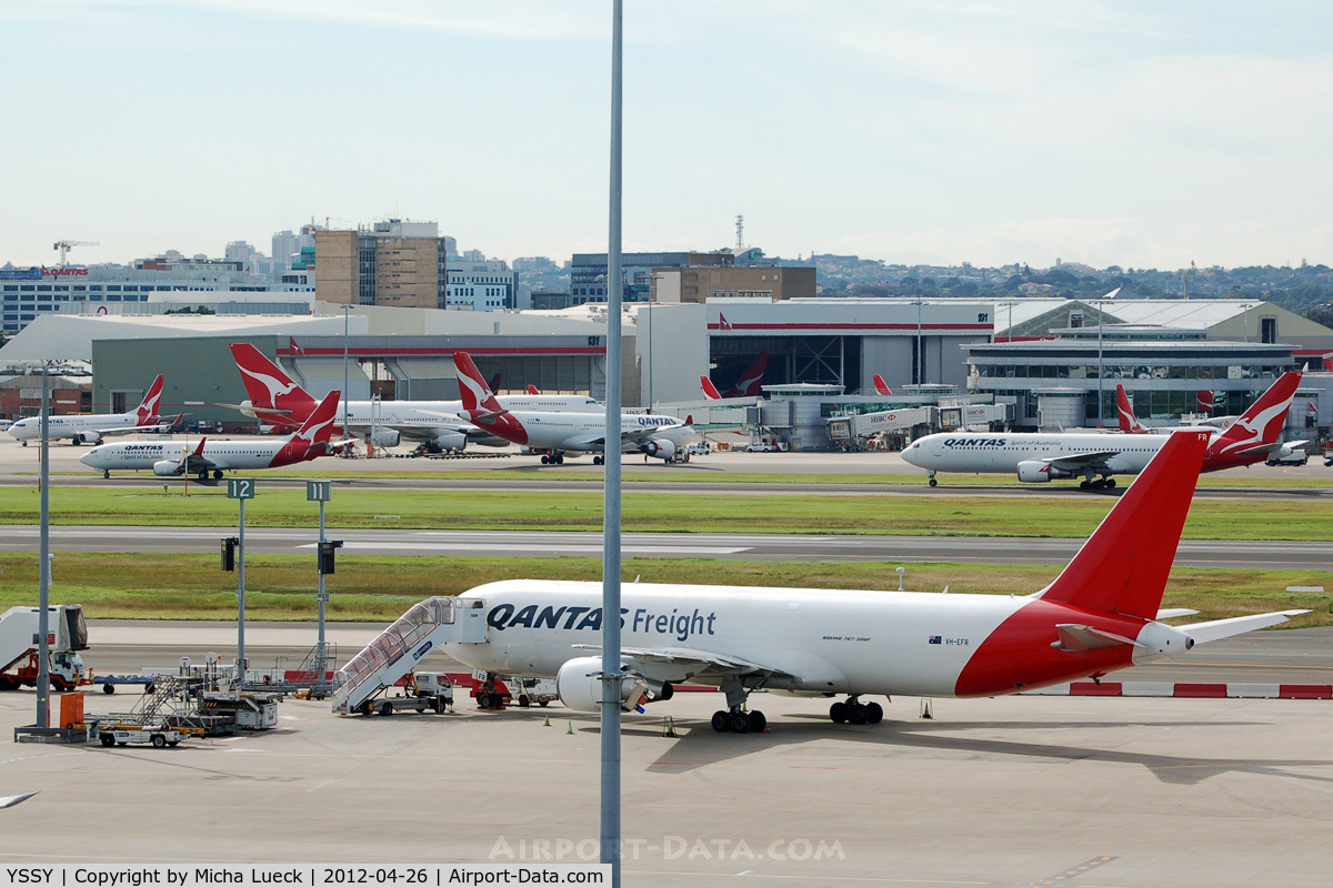 Sydney Airport, Mascot, New South Wales Australia (YSSY) - A lot of red tails with Kangaroos
