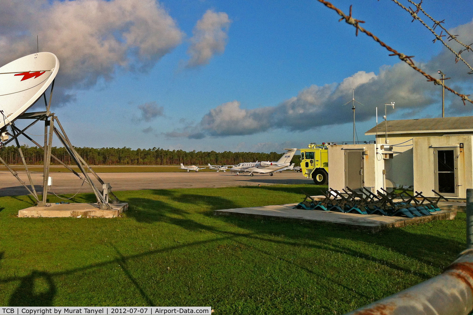 Treasure Cay Airport, Treasure Cay, Abaco Bahamas (TCB) - A peek at the airfield through the fence