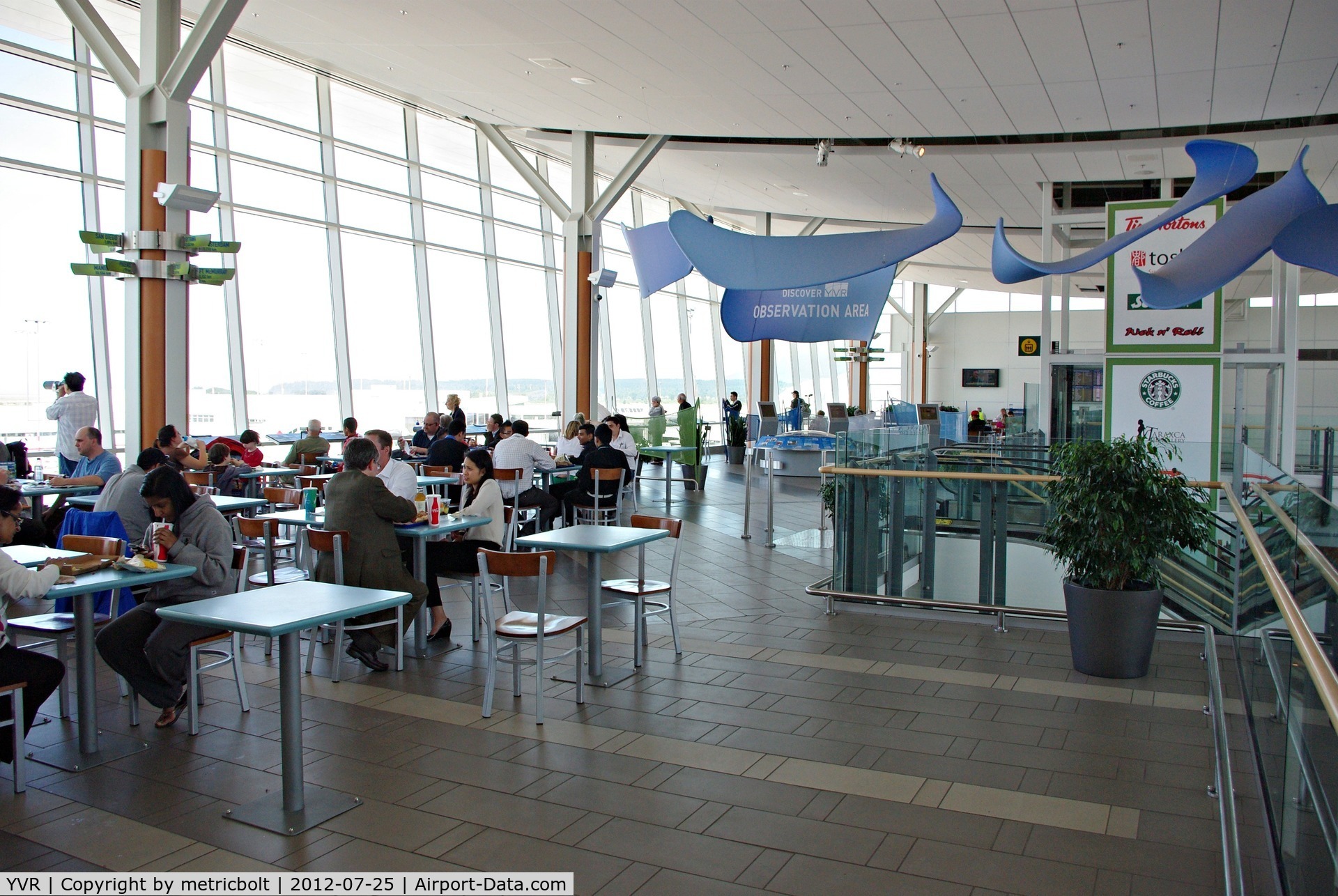 Vancouver International Airport, Vancouver, British Columbia Canada (YVR) - Observation area.