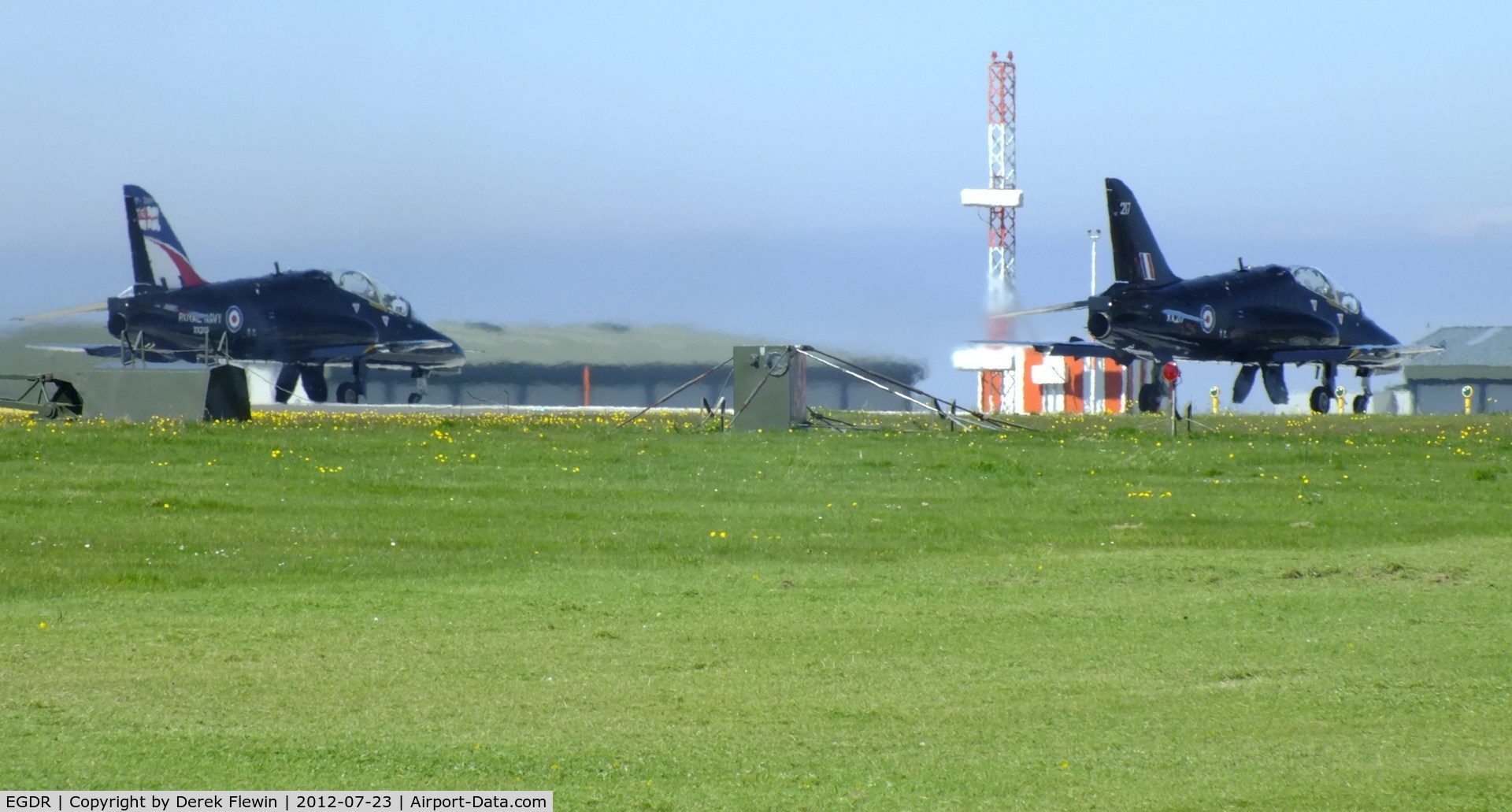 RNAS Culdrose Airport, Helston, England United Kingdom (EGDR) - By the arrestor wires ready for take off.