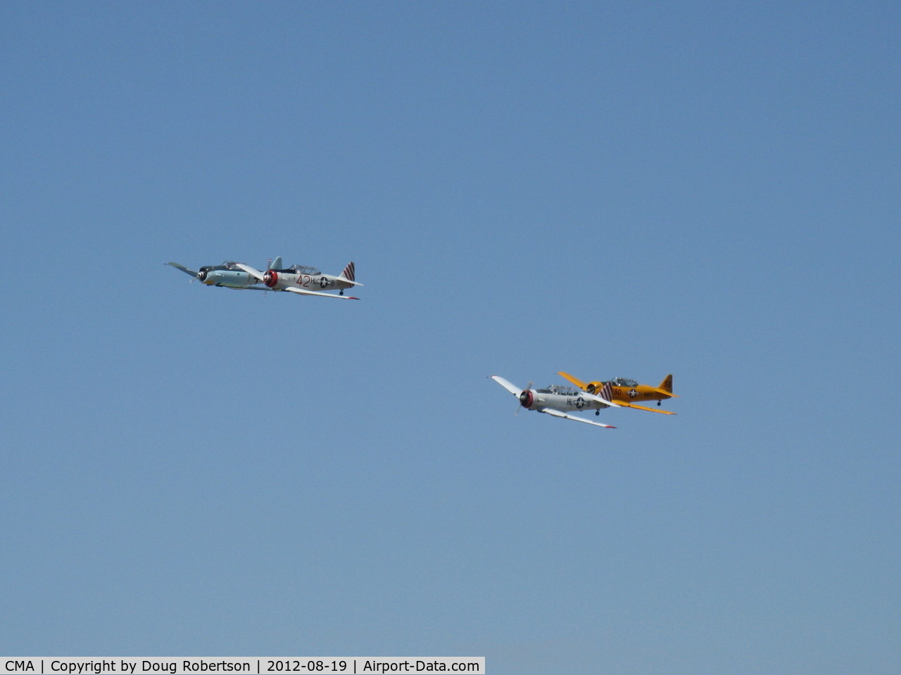 Camarillo Airport (CMA) - Condor Squadron in formation flight over 26, Wings Over Camarillo Airshow 2012