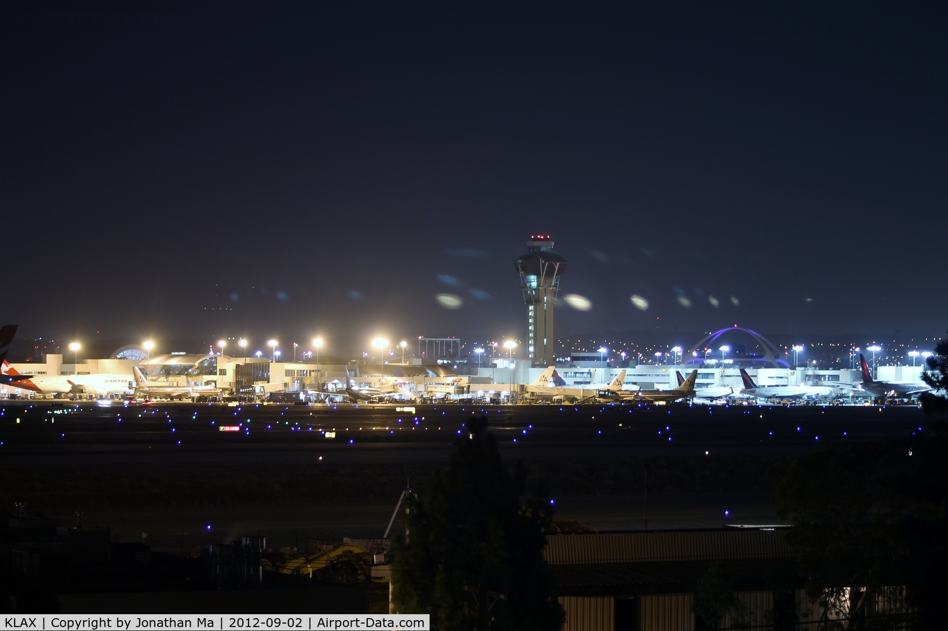 Los Angeles International Airport (LAX) - Shot from Imperial Hill at night