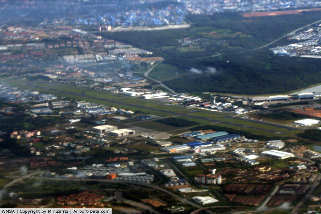 Sultan Abdul Aziz Shah Airport, Subang Jaya, Selangor Malaysia (WMSA) - Subang Airport from above