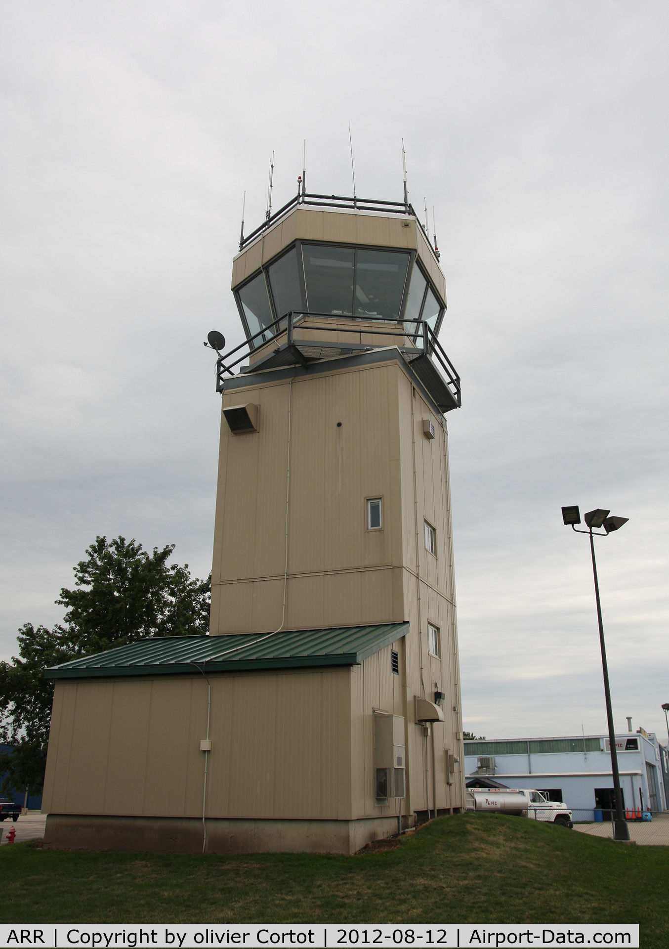 Aurora Municipal Airport (ARR) - the control tower