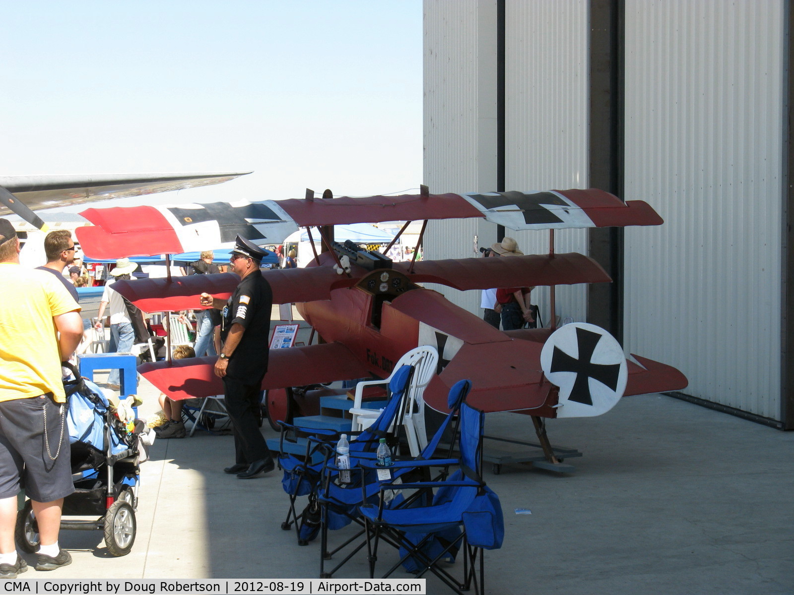 Camarillo Airport (CMA) - Commemorative Air Force Socal Wing FOKKER TRI-PLANE kiddie 