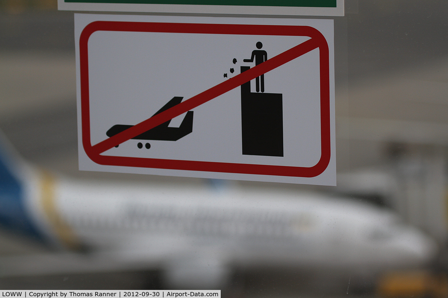 Vienna International Airport, Vienna Austria (LOWW) - Do not feed the planes...