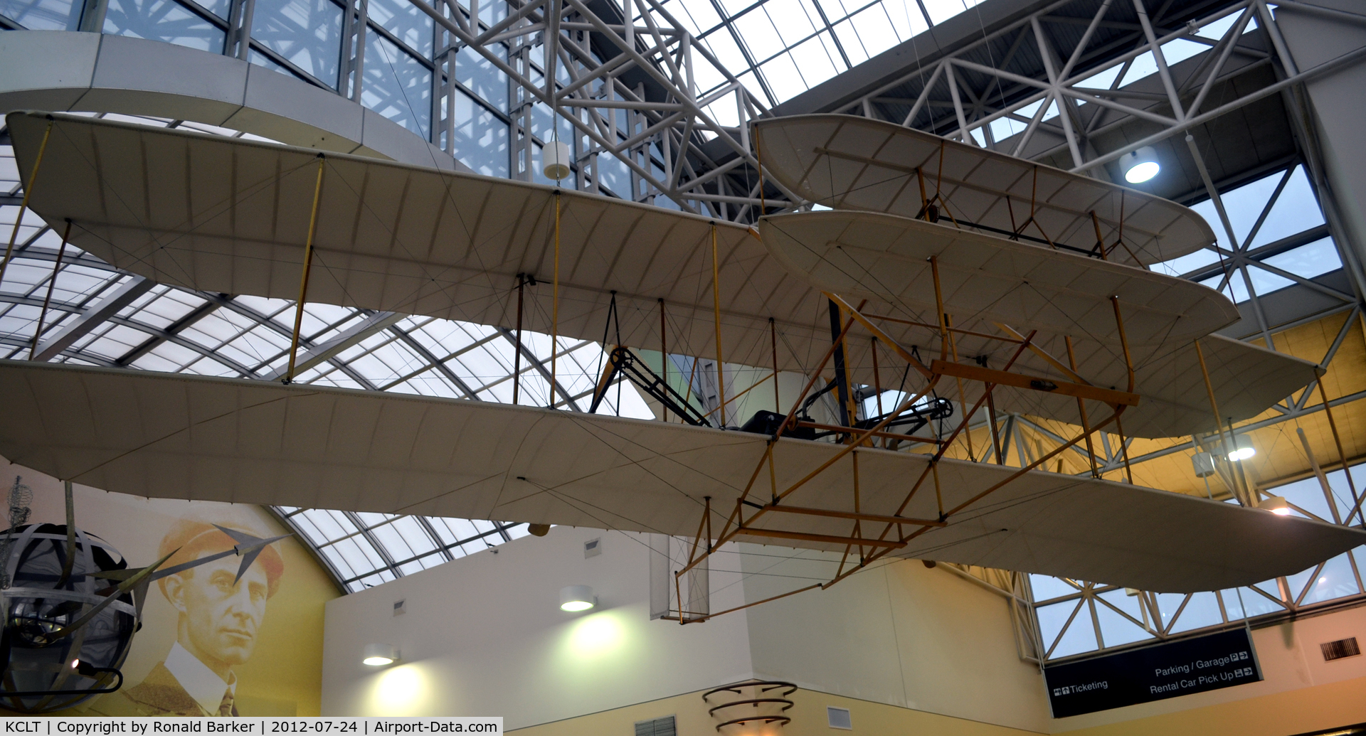 Charlotte/douglas International Airport (CLT) - Wright Flyer