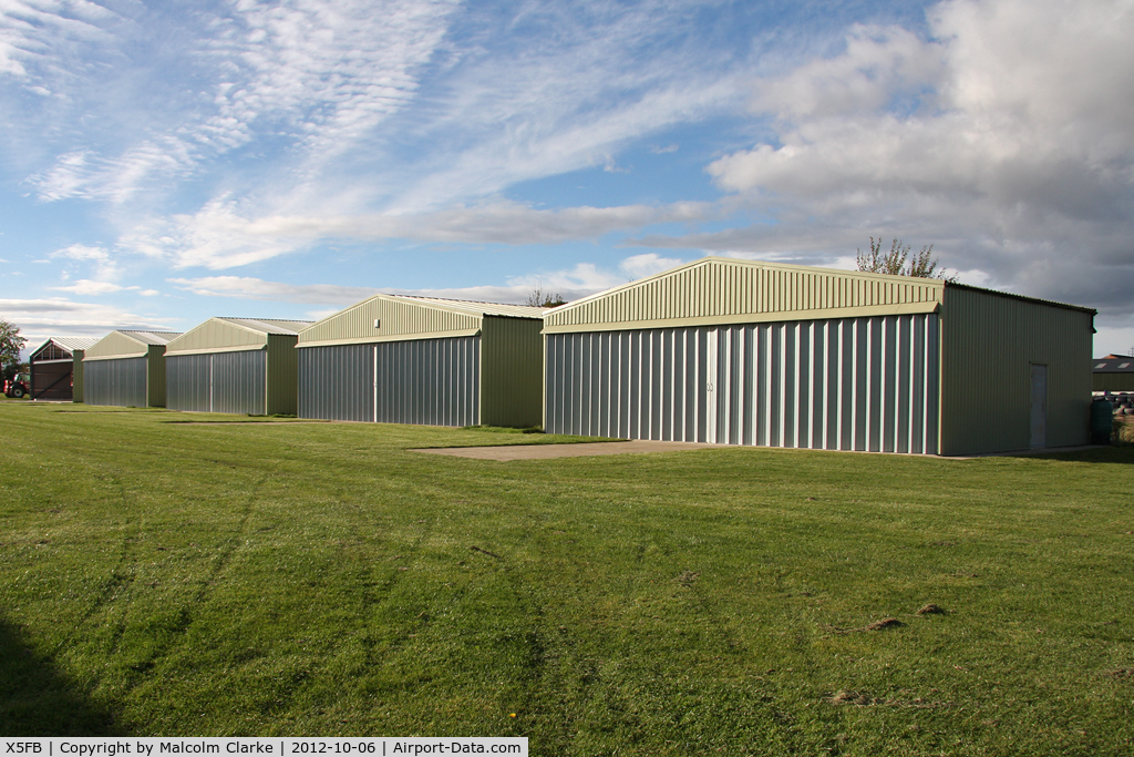 X5FB Airport - New hangars at Fishburn Airfield UK, October 2012.
