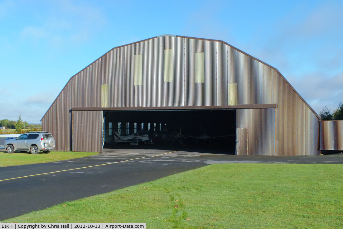 EIKH Airport - one of the hangars at Kilrush Airfield, Ireland