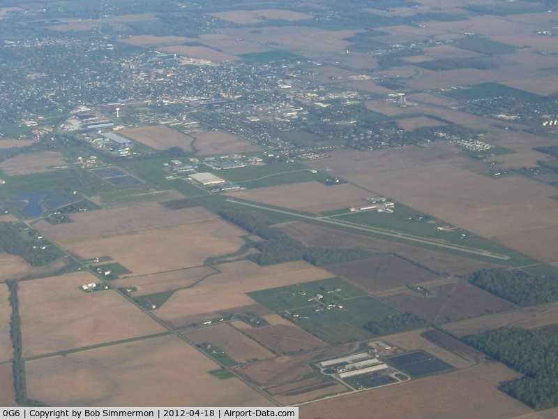 Williams County Airport (0G6) - Looking NW from 4500'