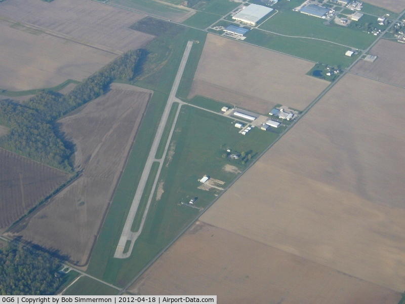 Williams County Airport (0G6) - Looking SW from 4500'