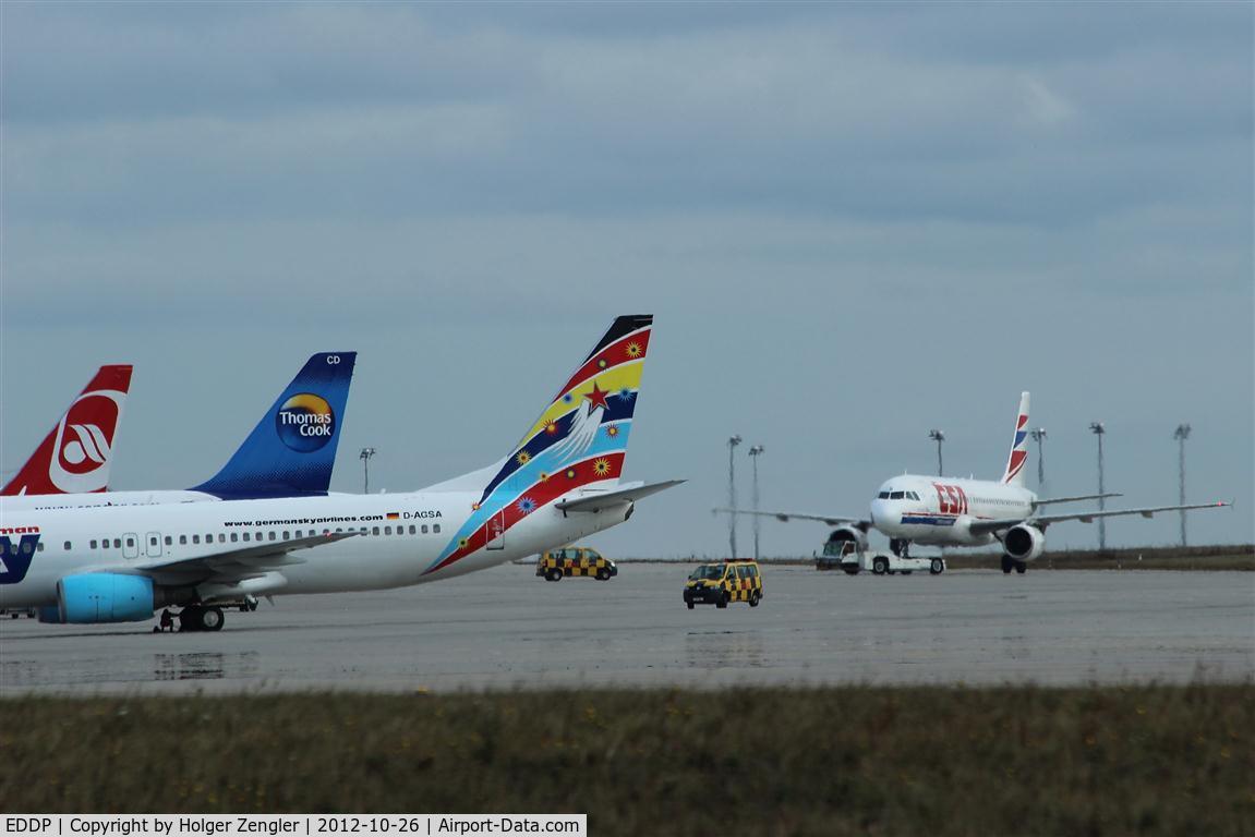 Leipzig/Halle Airport, Leipzig/Halle Germany (EDDP) - Still life with potato bugs on an unnormal afternoon on apron 1....