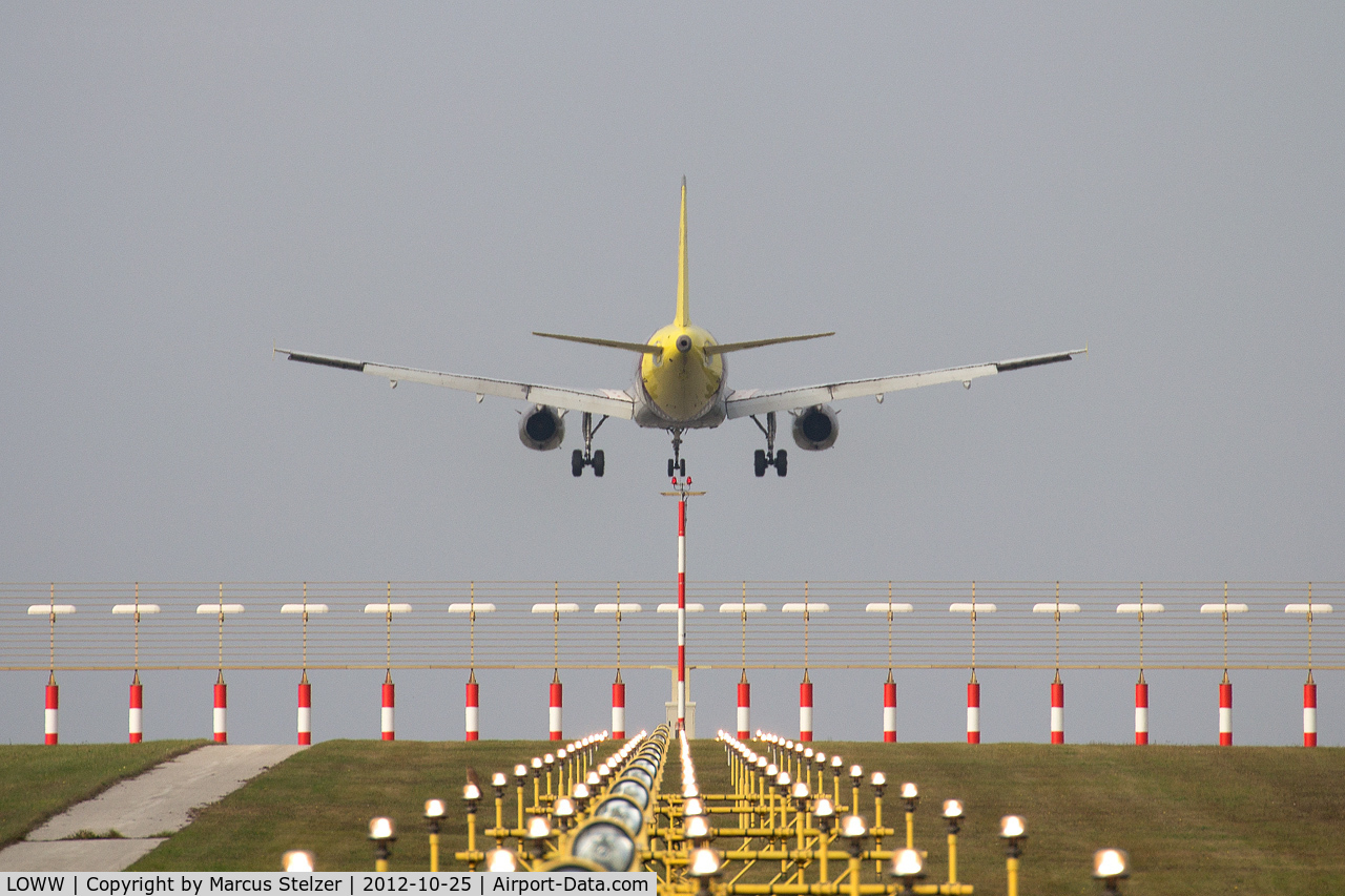 Vienna International Airport, Vienna Austria (LOWW) - landing on Rwy 34