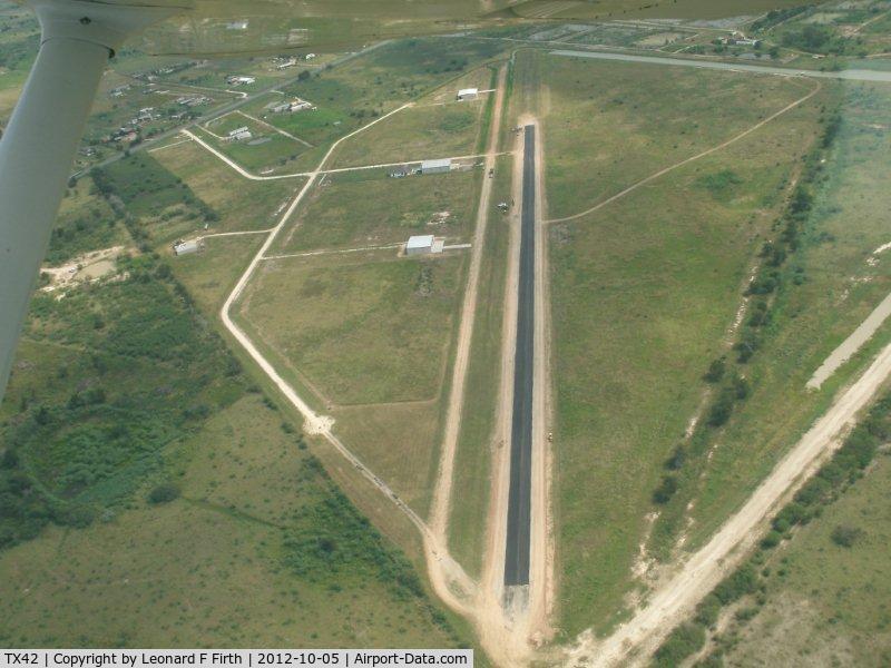 Fair Weather Field Airport (TX42) - 2,000' of 3,400' Paved at TX42 New Address, same location, 12109 Bonanza Pl brookshire, Tx 77423